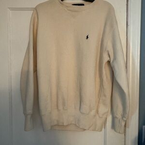 Ralph Lauren Women’s Cream Color Crewneck Sweatshirt